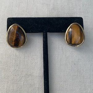 Vintage Monet pierced earrings